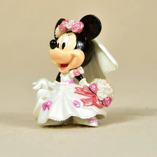 2pcs Disney Mickey & Minnie Mouse Wedding Figures – 7cm Collectible Toy Set