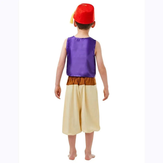 Kids Arabian Lamp Aladdin Costume for Boys – Classic Aladdin Outfit (No Monkey Included)