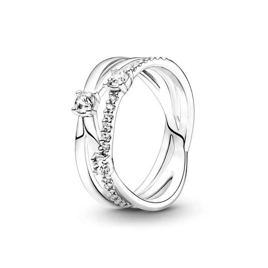 2024 New Disney-Inspired Ring – Cinderella Carriage, Black Chakra Heart & Eternity Row Design (Fits Pandora)