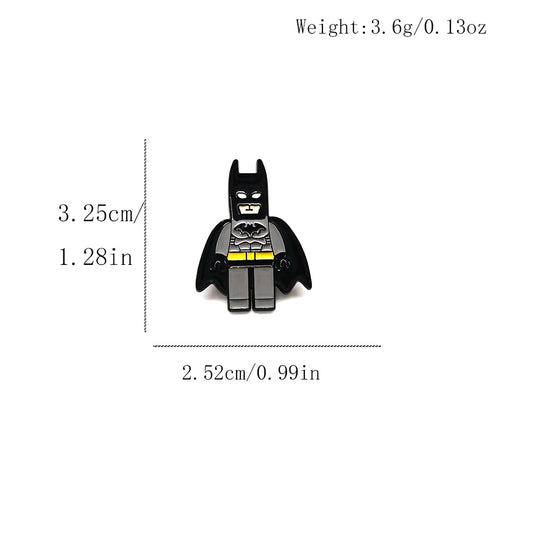 Beast Kingdom Batman Metal Brooch – Superhero Enamel Pin for Clothing & Accessories