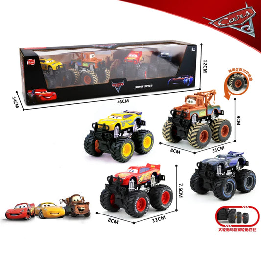Disney Pixar Cars Off-Road Vehicle Pullback Car Set – 4pcs