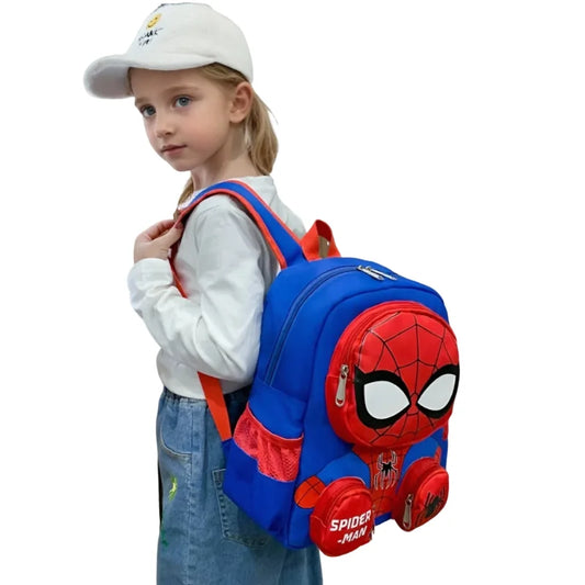 Sanrio Hello Kitty & Spider-Man Double-Shoulder Backpack – Kawaii Cartoon School & Travel Bag