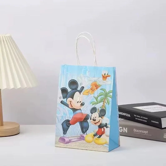 6/24Pcs Mickey & Minnie Mouse Party Gift Bags – Paper Candy Bags for Birthdays & Baby Showers