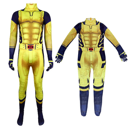 WOLVERINE Logan Battle Suit Costume – Kids & Adults Cosplay Outfit Inspired by Deadpool 3