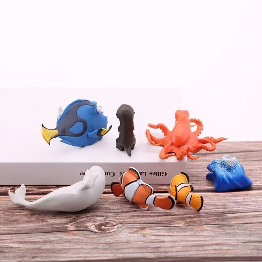 6pcs/Set Disney Finding Nemo & Dory Figures – PVC Model Toys for Kids & Collectors