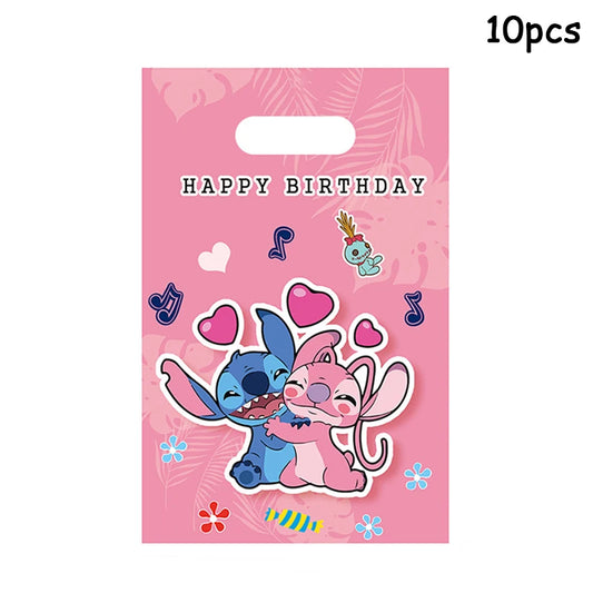 Disney Lilo & Stitch Party Gift Bags – Blue Stitch & Pink Angel Goodie Bags