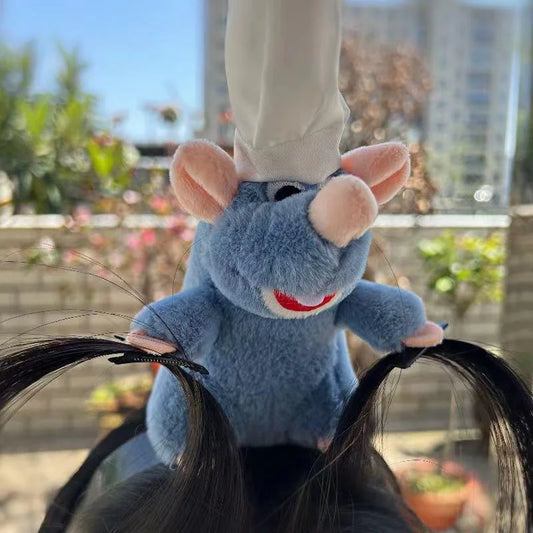 Disney Pixar Ratatouille Remy Plush Hairband – Kawaii Cartoon Headband & Hairpin Set