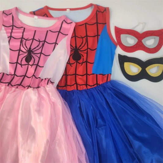 Movie Spider-Man Cosplay Dress – Superhero Costume for Toddler & Little Girls