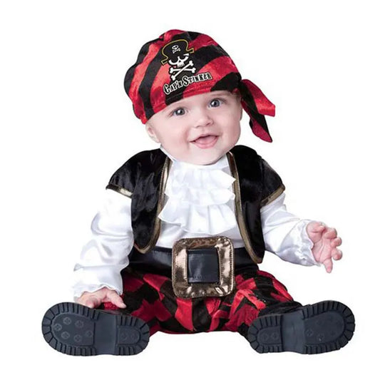 Baby Pirate Costume Romper – Captain Pirate Fancy Dress for Infants & Toddlers