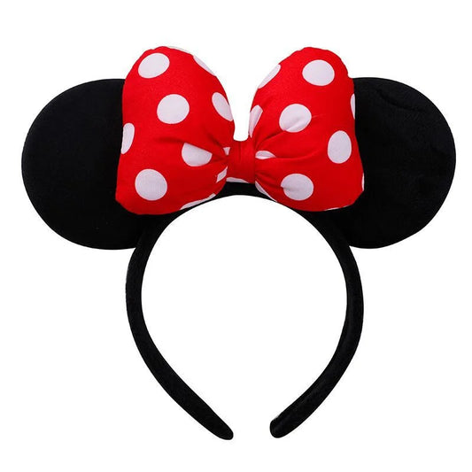Disney Mickey & Minnie Mouse Ears Headband – Cute Cartoon Hair Accessories for Girls & Adults