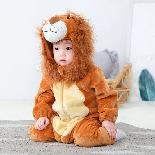 Baby Lion Costume Romper – Toddler Animal Jumpsuit for Boys & Girls