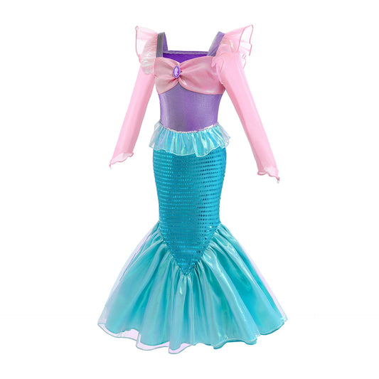 Little Mermaid Princess Dress – Cosplay Costume for Girls