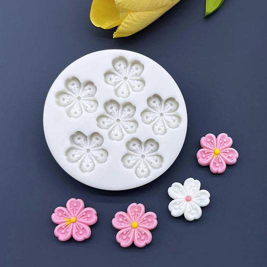 Flower Daisy Silicone Sugarcraft Mold – Resin & Fondant Cake Decorating Tool