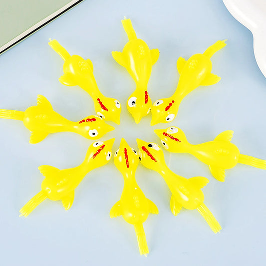 30pcs Fun Soft Plastic Finger Catapult Chicken Game – Kids Party Gift Set