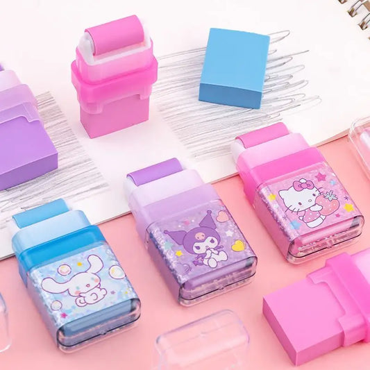 Sanrio All-Star Eraser Set – Cute Cartoon Characters for Students