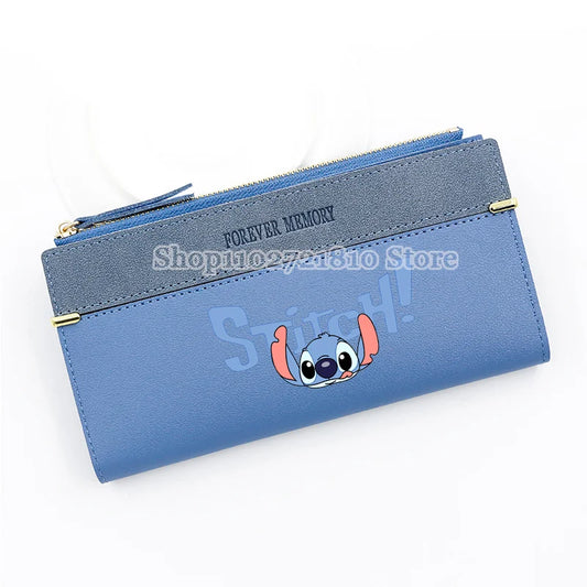 Stitch Disney Women’s Large Capacity Wallet – Cute Cartoon Anime Coin Purse & Card Holder