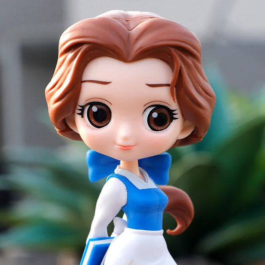 14cm Disney Q Posket Beauty and the Beast Belle Figure – PVC Princess Collectible Doll