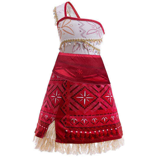 Moana 2 Adventure Princess Costume – Girls’ Fancy Dress with Pet Pig Accessory