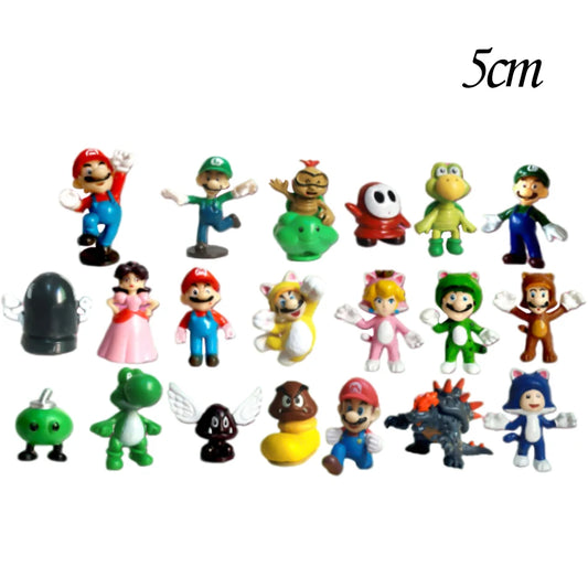 2–24pcs Super Mario Blind Box Figures – Anime Action Model Toys for Kids & Collectors