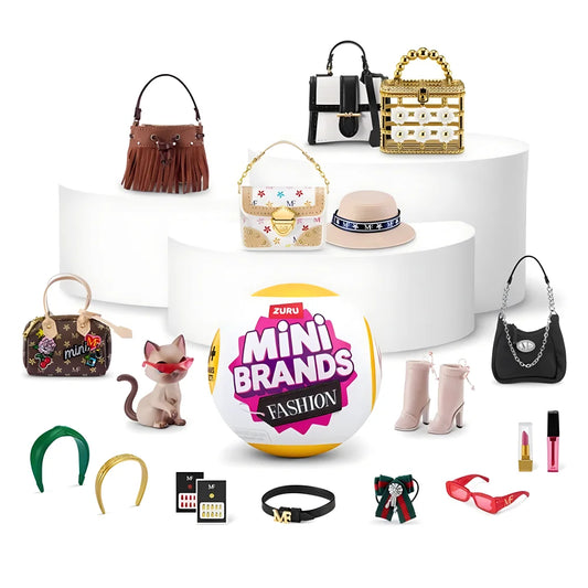 Zuru 5 Surprise Mini Brands Toys – Mystery Blind Box with Miniature Fashion, Bags, Shoes & Toys