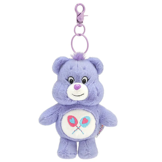 Sanrio Kawaii Care Bears Plush Keychain – Rainbow Bear with Sound & Bag Pendant