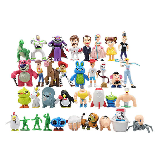 Toy Story Action Figure Set – 36-Piece Woody & Buzz Lightyear PVC Collection