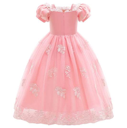 Rapunzel Pink Princess Dress – Kids Cosplay Costume for Girls