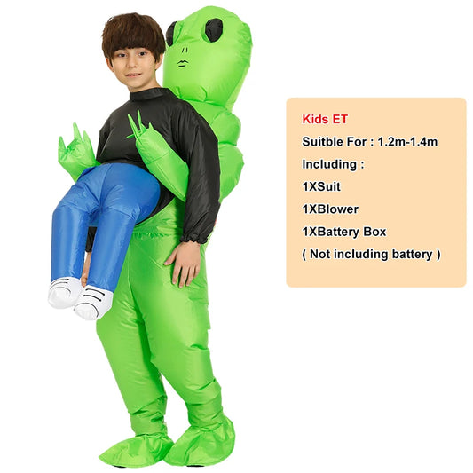 ET & Alien Inflatable Costume – Scary Monster Cosplay for Kids & Adults