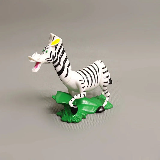 4pcs Disney Movie Madagascar Animal Figures – Lion, Zebra, Giraffe & Hippo PVC Model Toys