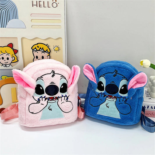 New Plush Stitch Backpack – Japanese Style Large-Capacity Student Bag