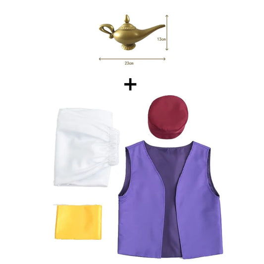 Fantasy Myth Prince Aladdin Costume for Adults – Cosplay & Stage Performance Outfit