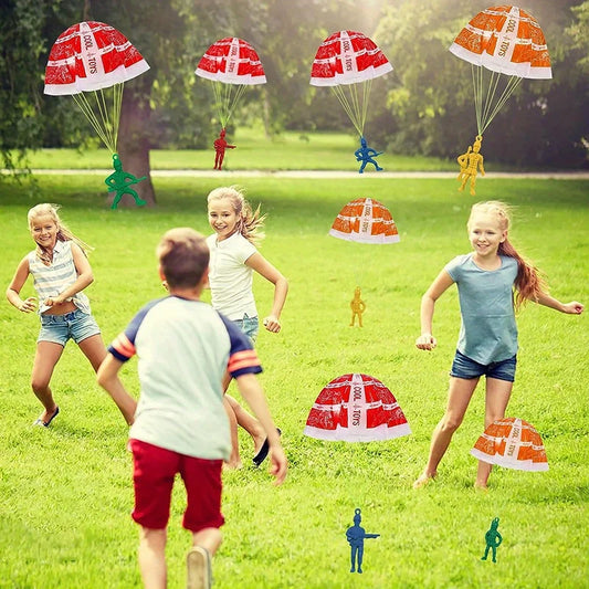 10/100pcs Parachute Toys – Army Men Action Figures for Kids