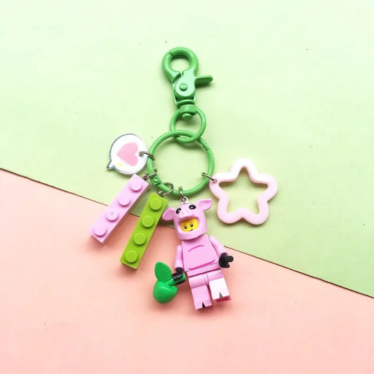 Disney Buzz Lightyear & Piglet Keychain – Cute Mini Bag Pendant