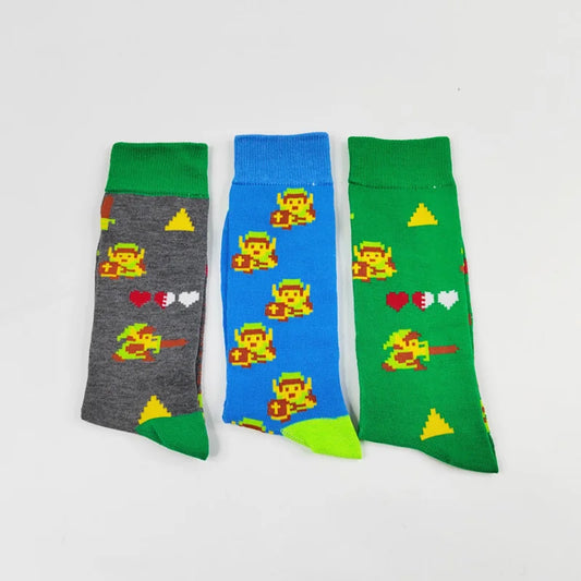 Zelda Tears of the Kingdom Anime Socks – Cosplay Cotton Long Socks for Adults