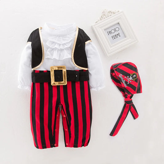 Baby Pirate Costume Romper – Captain Pirate Fancy Dress for Infants & Toddlers