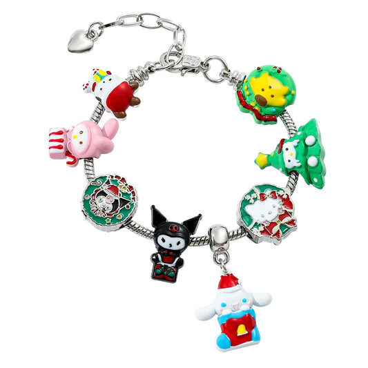 Hello Kitty Gold Plated Bracelets with Charms – High-Quality Fashion Jewelry for Women & Girls