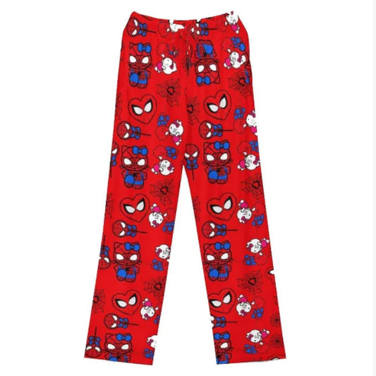 Spider-Man Pajama Pants – Spring & Summer Korean Edition Couple Trousers