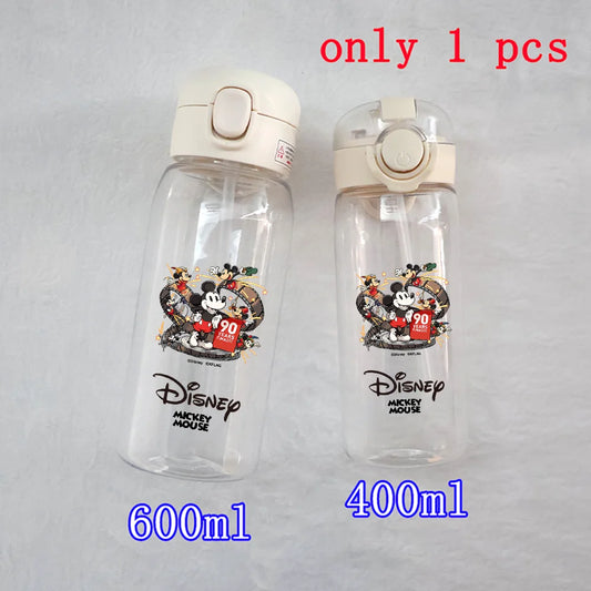 Disney Mickey Mouse & Donald Duck Plastic Water Bottle – 400-600ML Large Capacity