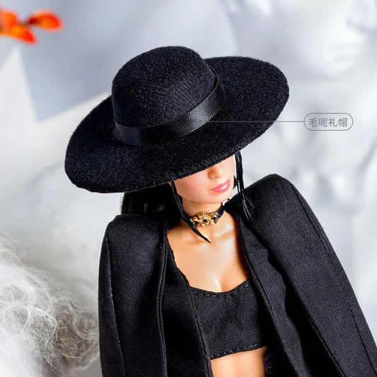 32cm Supermodel Doll Clothes Suit – European Fashion Black Suit Series