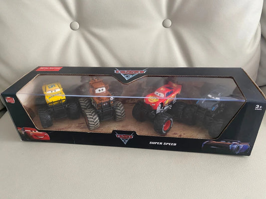 Disney Pixar Cars Off-Road Vehicle Pullback Car Set – 4pcs