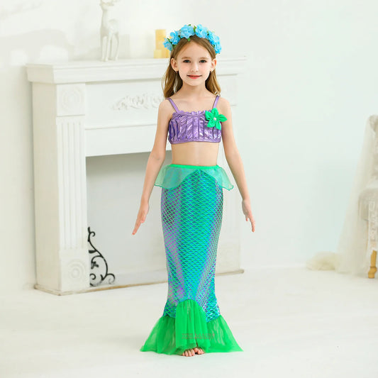 Mermaid Princess Costume – Ariel-Inspired Cosplay Dress for Girls