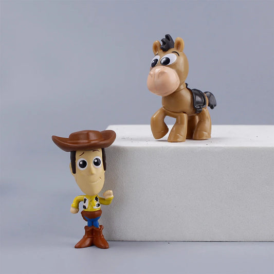 8PCS Toy Story 4 Figure Set – 5CM Woody & Buzz Lightyear Mini Collectibles