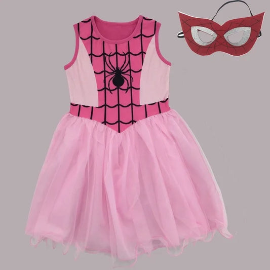 Movie Spider-Man Cosplay Dress – Superhero Costume for Toddler & Little Girls