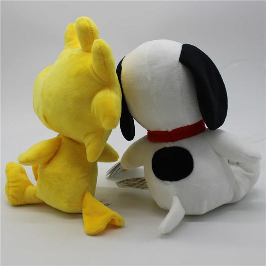 25CM Snoopy & Woodstock Plush Toy – Soft Peanuts Cartoon Dolls