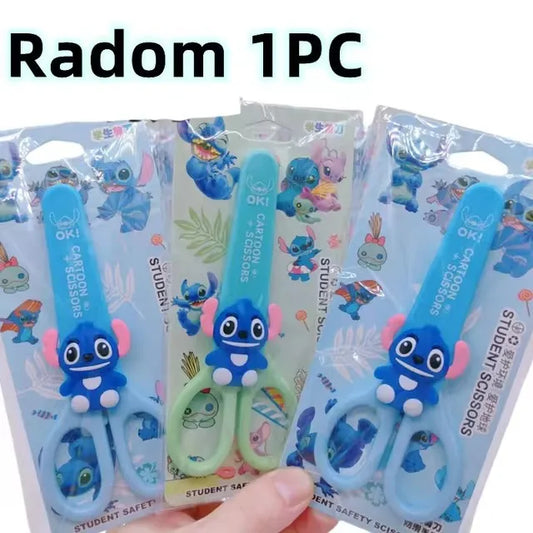 Disney Stitch Stainless Steel Scissors & Silicone Paper Knife – Crafting Supplies