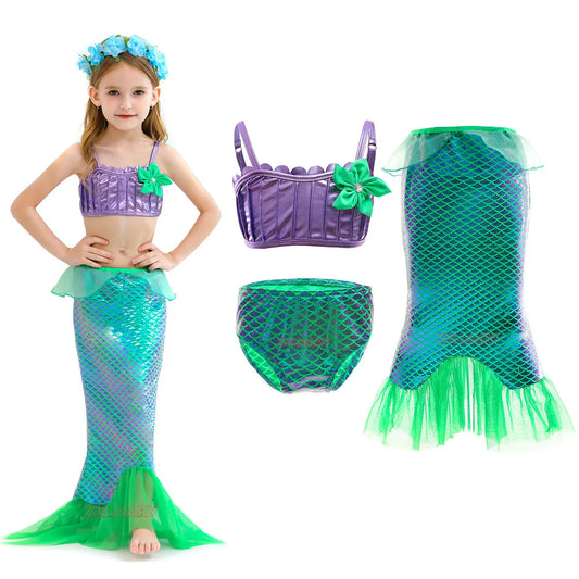 Mermaid Princess Costume – Ariel-Inspired Cosplay Dress for Girls