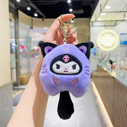 Sanrio Hello Kitty, My Melody, Cinnamoroll & Pochacco Plush Keychain – Cute Cartoon Bag Pendant Gift for Kids