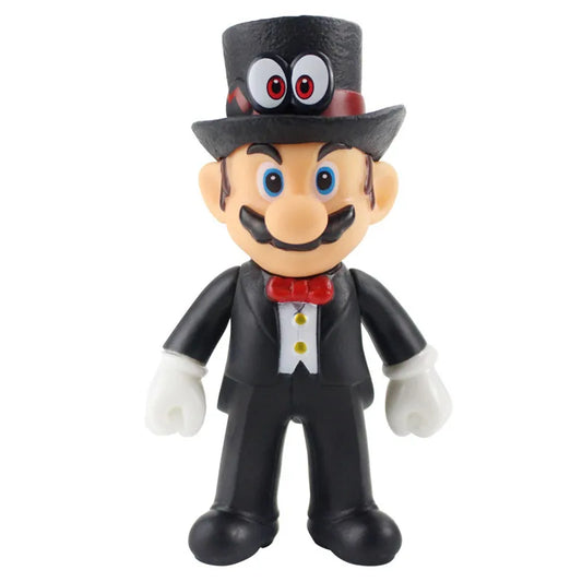 Super Mario Bros Pull-Back Car Figures – Mario, Luigi, Yoshi Cartoon Model Toys