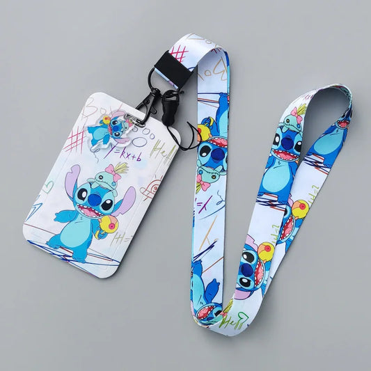 Lilo & Stitch Cartoon Lanyard – Keychain & ID Badge Holder