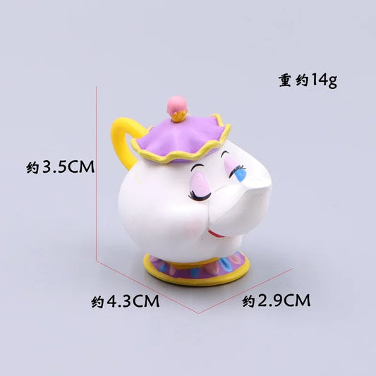 Cute Disney Beauty and the Beast Cogsworth Clock Miniature – Collectible Toy Model